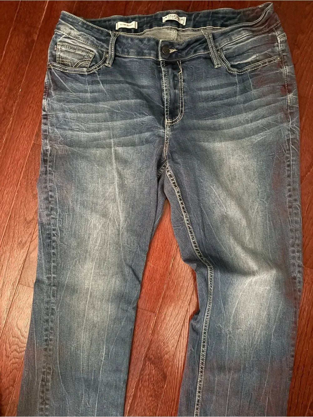 Blue Bootcut Jeans - Women's Classic Mid Rise Vigoss